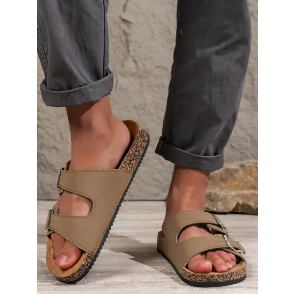 Men’s Fashionable Slippers for Home and Outdoor Waterproof Non-Slip Slip-On Fashionable Versatile Slippers