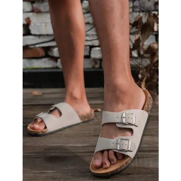 Men’s Fashionable Slippers for Home and Outdoor Waterproof Non-Slip Slip-On Fashionable Versatile Slippers