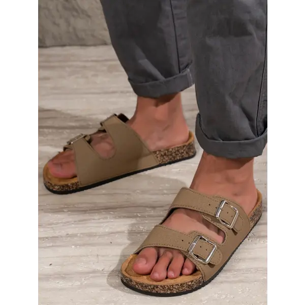 Men’s Fashionable Slippers for Home and Outdoor Waterproof Non-Slip Slip-On Fashionable Versatile Slippers