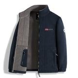 Men’s Fleece Storm Jacket Thickened Warm Outdoor Casual Style - Navy Blue / XL