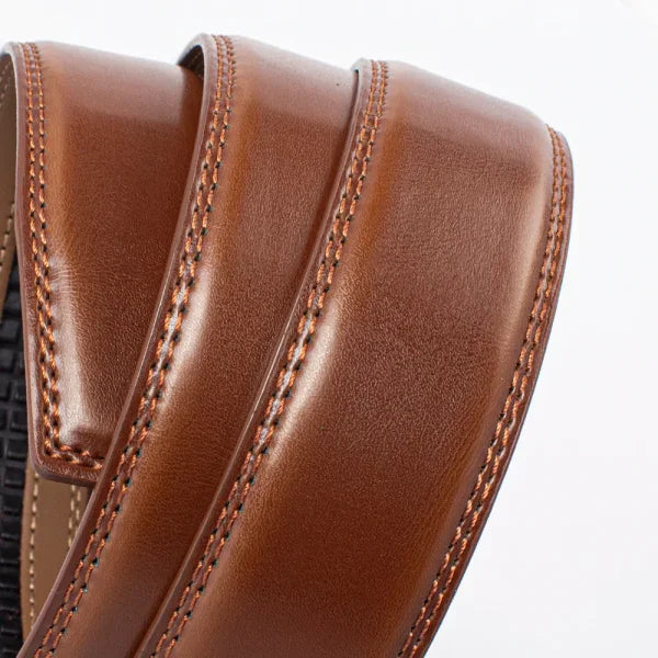 Men's Genuine Leather Belt – Luxury Metal Automatic Alloy Buckle - Himpall