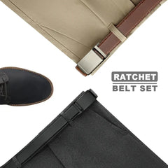 Men's Genuine Leather Belt – Luxury Metal Automatic Alloy Buckle - Himpall