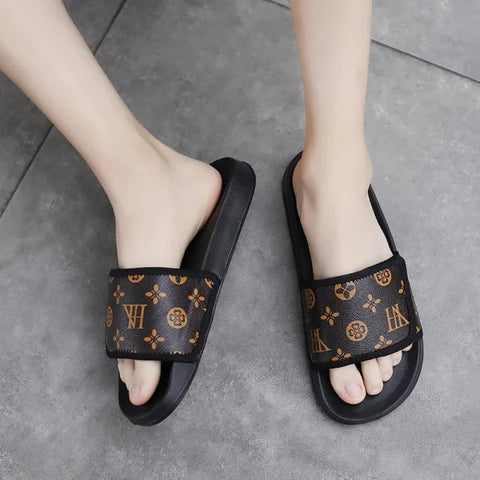 Men's Genuine Leather Sandals - Comfortable Summer Flip Flops & House Slippers - Himpall