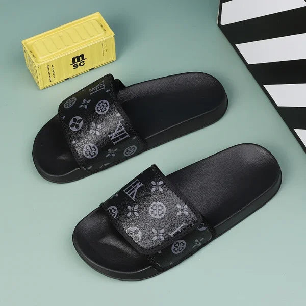 Men's Genuine Leather Sandals - Comfortable Summer Flip Flops & House Slippers - Himpall