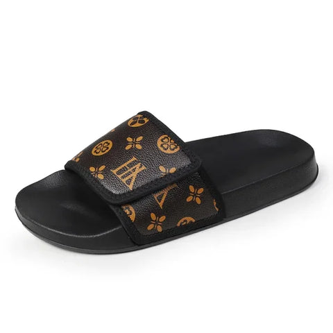 Men's Genuine Leather Sandals - Comfortable Summer Flip Flops & House Slippers - Himpall