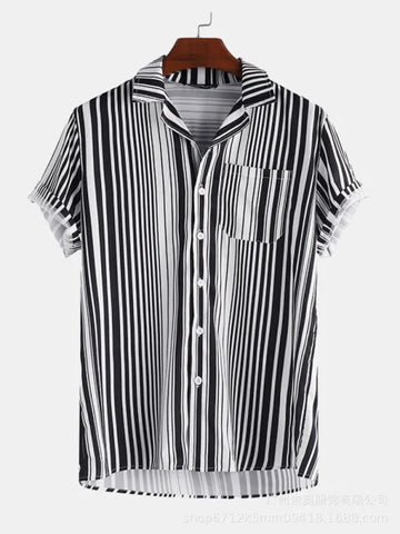 Men's Hawaiian Cotton Blend Shirt - Perfect for Summer Holidays - Himpall