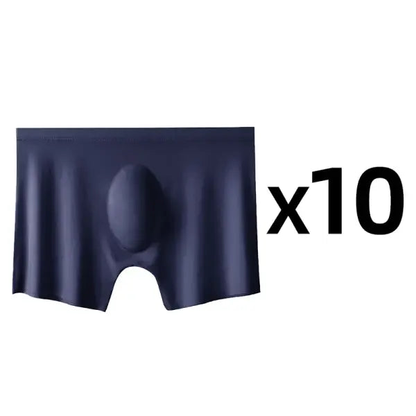 Men’s Ice Silk Boxer Briefs 10 Pcs Seamless Ultra-thin Breathable Style - Style 8 / Asia XL 60-65KG / 10 pcs