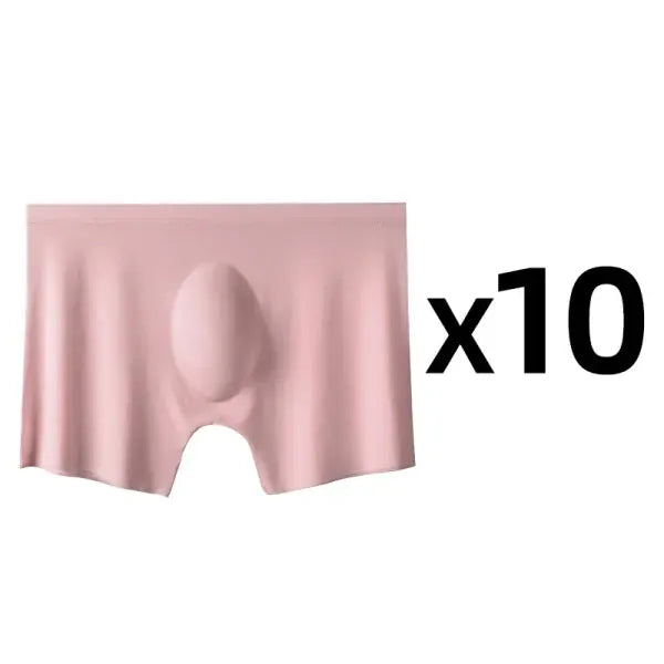 Men’s Ice Silk Boxer Briefs 10 Pcs Seamless Ultra-thin Breathable Style - Style 7 / Asia L 50-60KG / 10 pcs