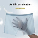 Men’s Ice Silk Boxer Briefs 10 Pcs Seamless Ultra-thin Breathable Style