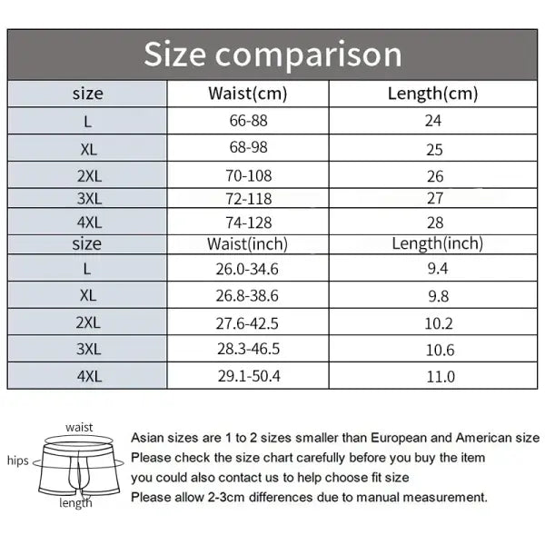Men’s Ice Silk Boxer Briefs 10 Pcs Seamless Ultra-thin Breathable Style