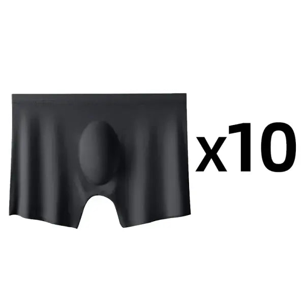 Men’s Ice Silk Boxer Briefs 10 Pcs Seamless Ultra-thin Breathable Style - Style 9 / Asia L 50-60KG / 10 pcs