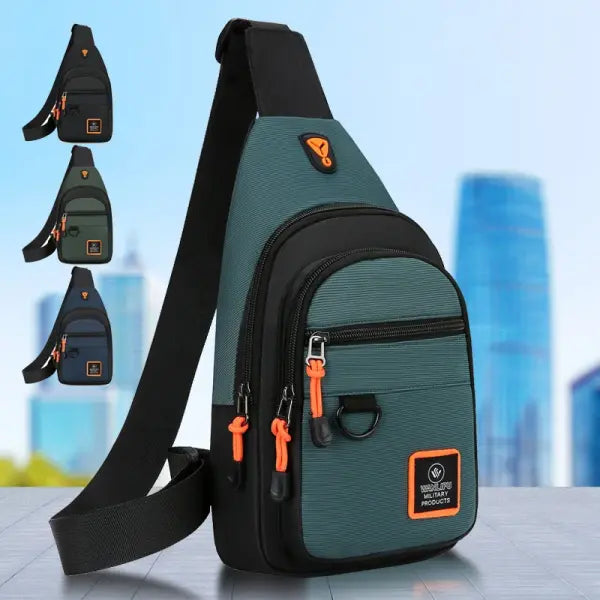 Waterproof Leisure Outdoor Hiking Bike Shoulder Bag with Silt Pocket