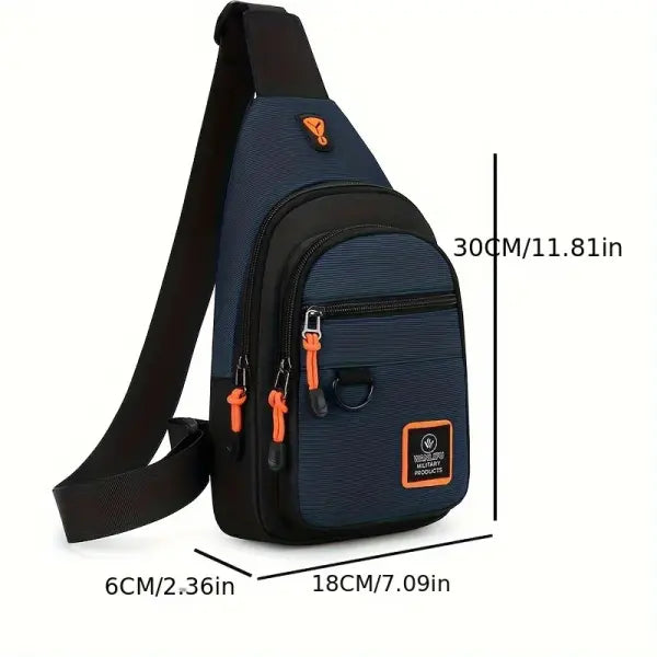 Waterproof Leisure Outdoor Hiking Bike Shoulder Bag with Silt Pocket