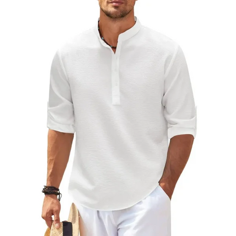 Men’s long sleeve shirt - White / 2XL