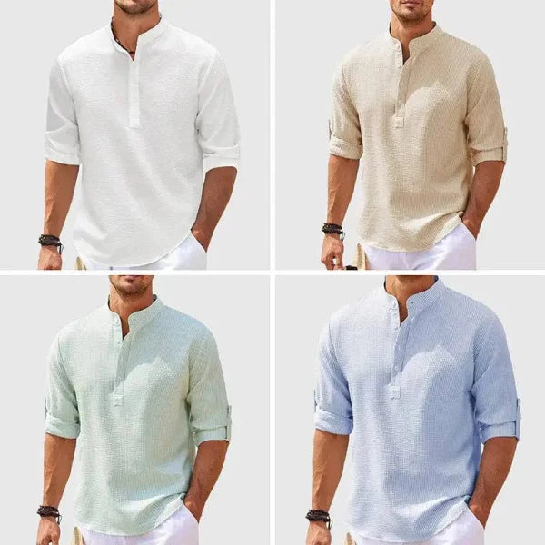 Men’s long sleeve shirt - 4color Set / 2XL