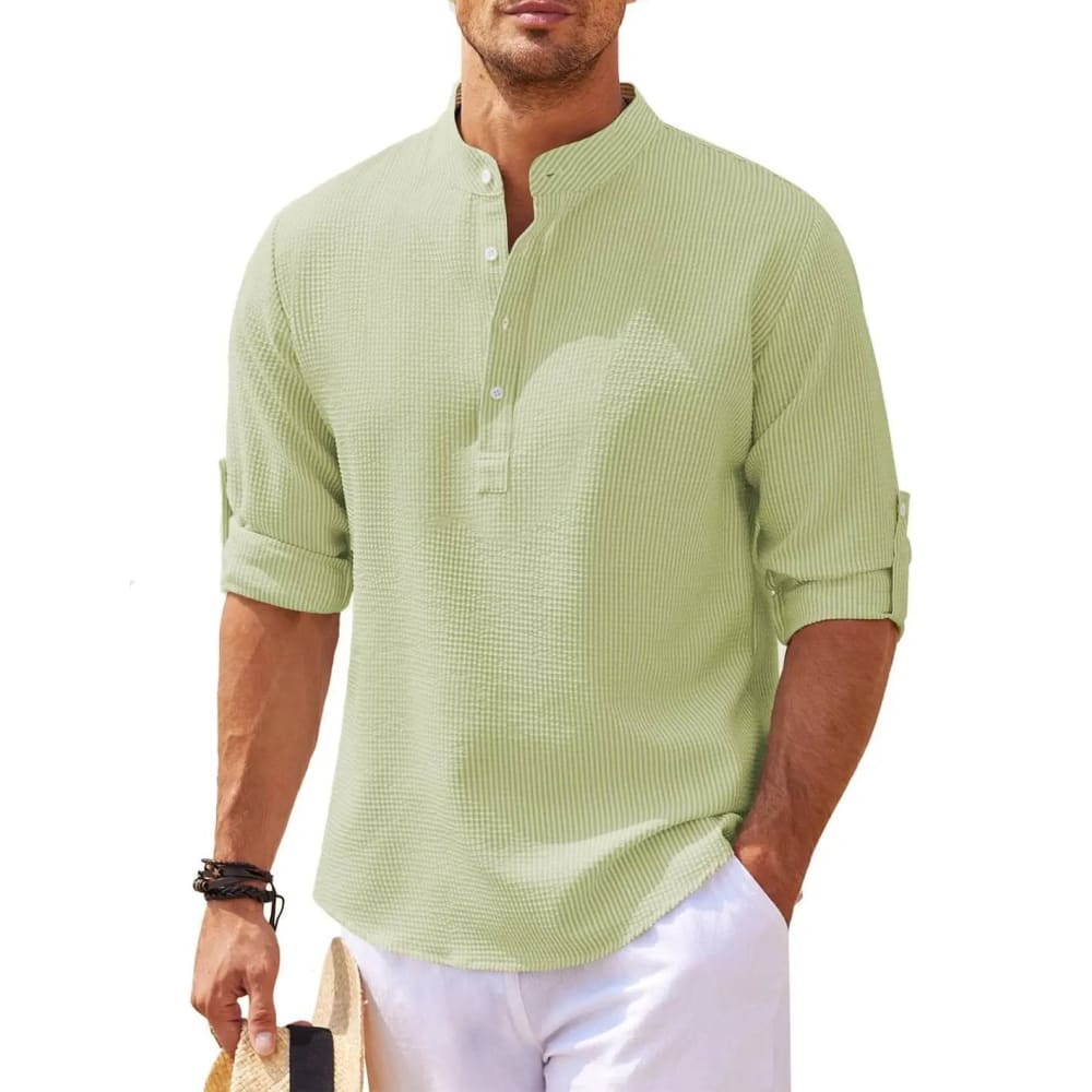 Men’s long sleeve shirt - Green / 2XL