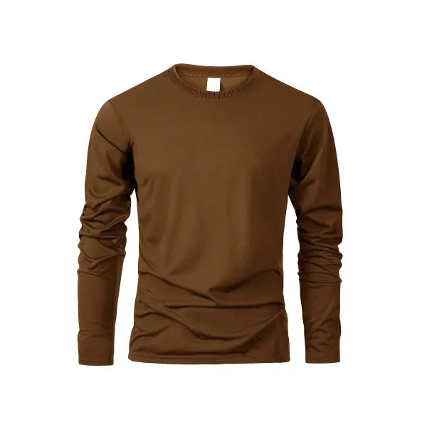 Men’s Athletic Long Sleeve T-Shirt - Performance Moisture-Wicking Sports Tee - Comfortable Versatile Training Top