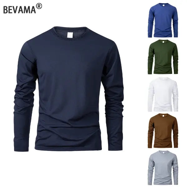 Men’s Athletic Long Sleeve T-Shirt - Performance Moisture-Wicking Sports Tee - Comfortable Versatile Training Top