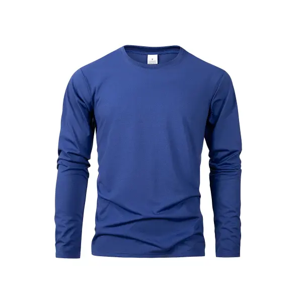 Men’s Athletic Long Sleeve T-Shirt - Performance Moisture-Wicking Sports Tee - Comfortable Versatile Training Top