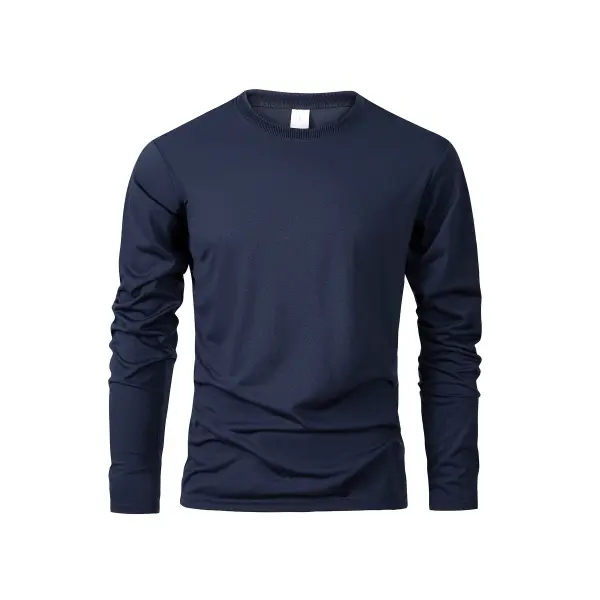 Men’s Athletic Long Sleeve T-Shirt - Performance Moisture-Wicking Sports Tee - Comfortable Versatile Training Top