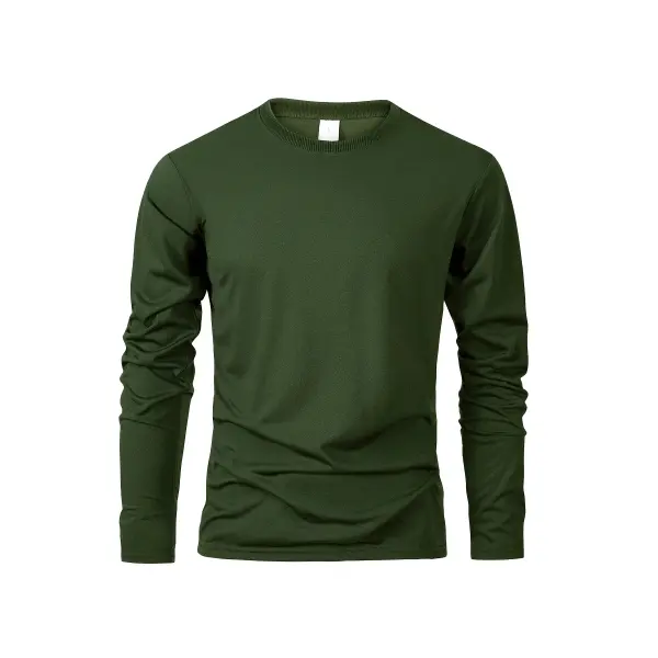 Men’s Athletic Long Sleeve T-Shirt - Performance Moisture-Wicking Sports Tee - Comfortable Versatile Training Top