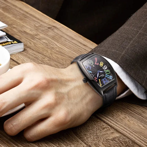 Men’s Luxury Watches – Top Brand Quartz Wristwatch with Leather Strap & Date