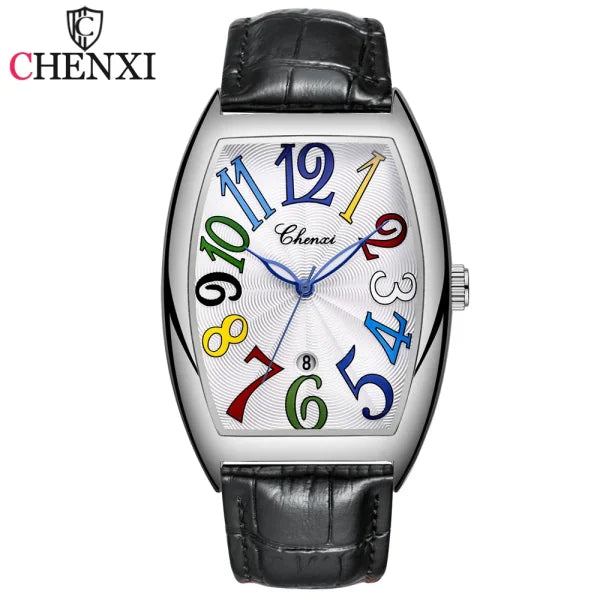 Men’s Luxury Watches – Top Brand Quartz Wristwatch with Leather Strap & Date