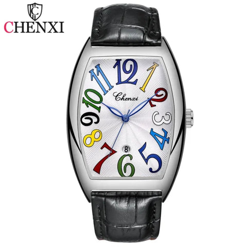 Men’s Luxury Watches – Top Brand Quartz Wristwatch with Leather Strap & Date