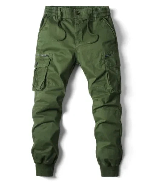 Men's Military Tactical Cargo Pants - Washed Streetwear Overalls - Himpall