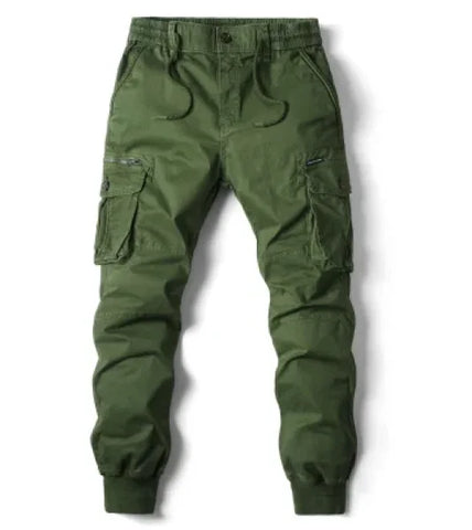 Men's Military Tactical Cargo Pants - Washed Streetwear Overalls - Himpall