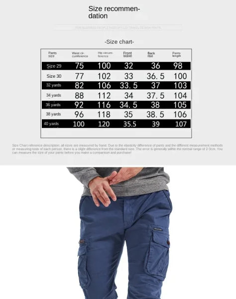 Men's Military Tactical Cargo Pants - Washed Streetwear Overalls - Himpall