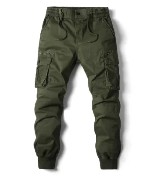 Men's Military Tactical Cargo Pants - Washed Streetwear Overalls - Himpall