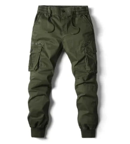 Men's Military Tactical Cargo Pants - Washed Streetwear Overalls - Himpall