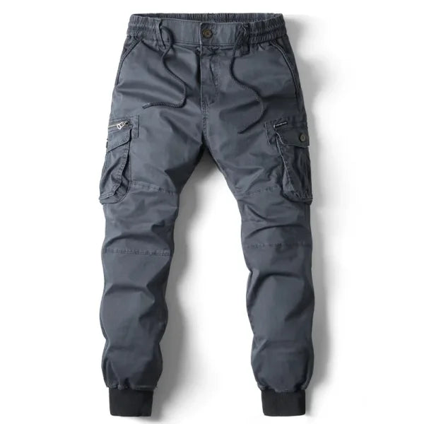 Men's Military Tactical Cargo Pants - Washed Streetwear Overalls - Himpall