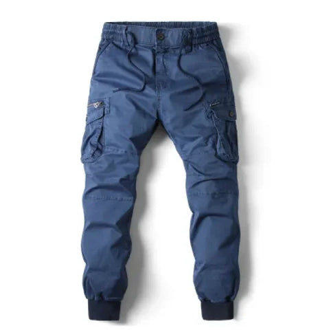 Men's Military Tactical Cargo Pants - Washed Streetwear Overalls - Himpall