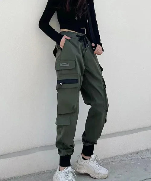Men's Multi-Pocket Cargo Pants - Casual Outdoor Drawstring Trousers - Himpall