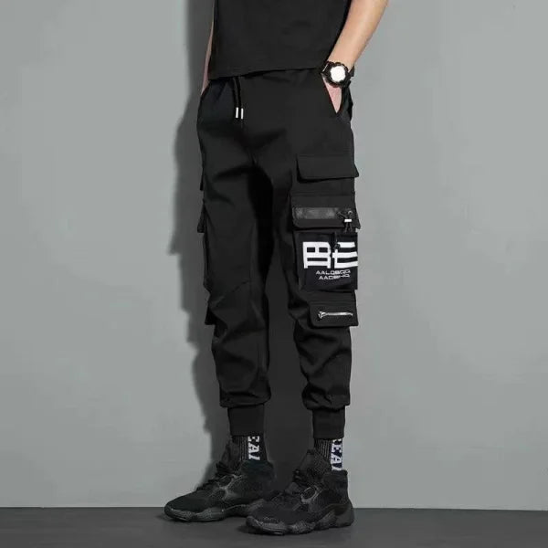 Men's Multi-Pocket Cargo Pants - Casual Outdoor Drawstring Trousers - Himpall
