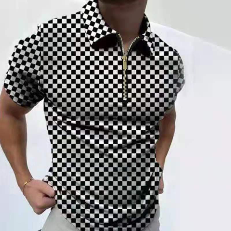 Men’s Polo Shirt Men Solid Polo Shirts Brand Men Short-Sleeved Shirt Summer Shirt Man Clothing - 10Style / 2XL