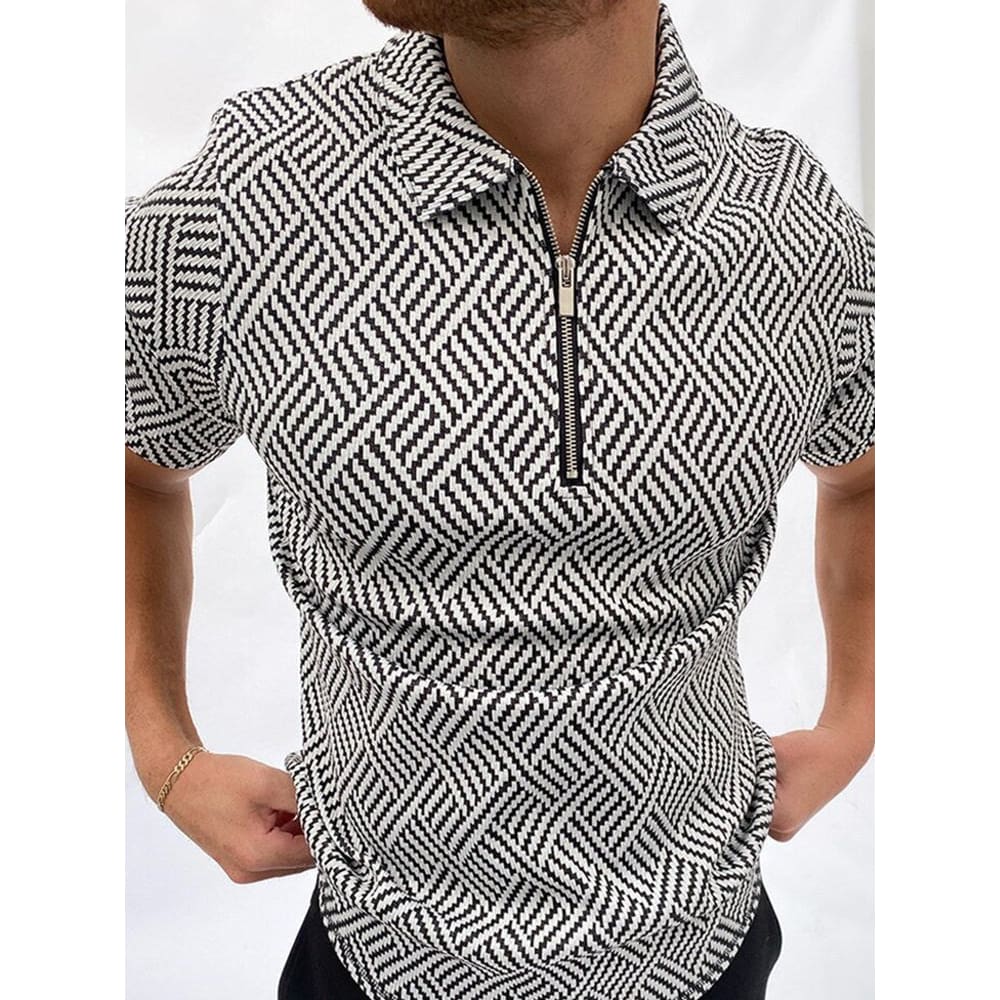 Men’s Polo Shirt Men Solid Polo Shirts Brand Men Short-Sleeved Shirt Summer Shirt Man Clothing - 8Style / 2XL