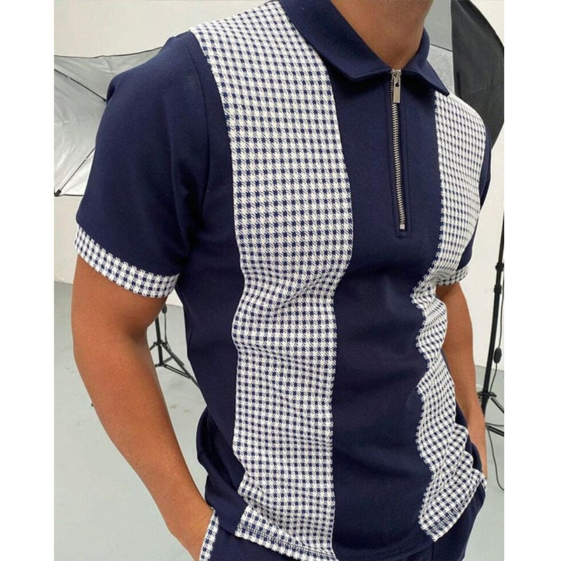 Men’s Polo Shirt Men Solid Polo Shirts Brand Men Short-Sleeved Shirt Summer Shirt Man Clothing - 13Style / 2XL