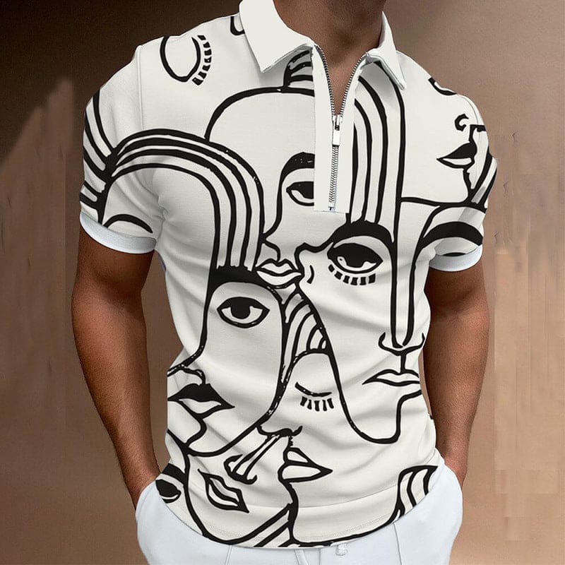 Men’s Polo Shirt Men Solid Polo Shirts Brand Men Short-Sleeved Shirt Summer Shirt Man Clothing - 2Style / 2XL