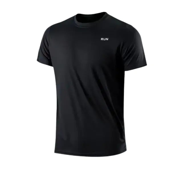 Men’s Quick Dry Short Sleeve Gym Running Moisture Wicking Round Neck T-Shirt Training Exercise Gym Sport Shirt Tops