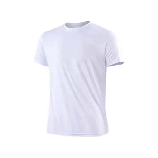 Men’s Quick Dry Short Sleeve Gym Running Moisture Wicking Round Neck T-Shirt Training Exercise Gym Sport Shirt Tops