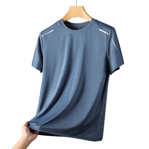 Men's Quick-Drying Running T-shirt - Breathable Hiking & Fishing Outdoor Tee - Himpall