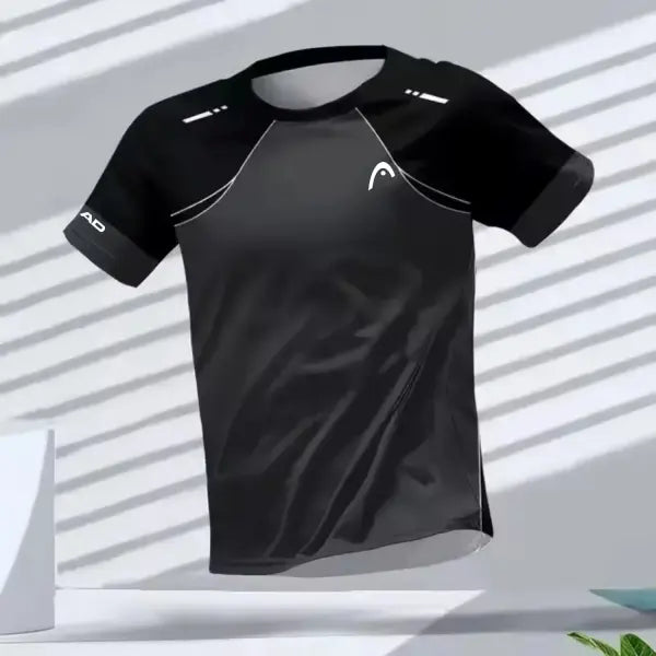 Men’s Quick-Drying Short Sleeve Tops Breathable Running Tees - 150TX26512042 / XXS