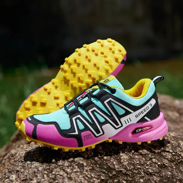 Men’s Rose Red Hiking Boots – Versatile Off-Road Trail Running Shoes - 907 Pink / 36