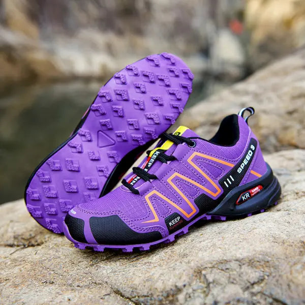 Men’s Rose Red Hiking Boots – Versatile Off-Road Trail Running Shoes - 908 Purple / 36