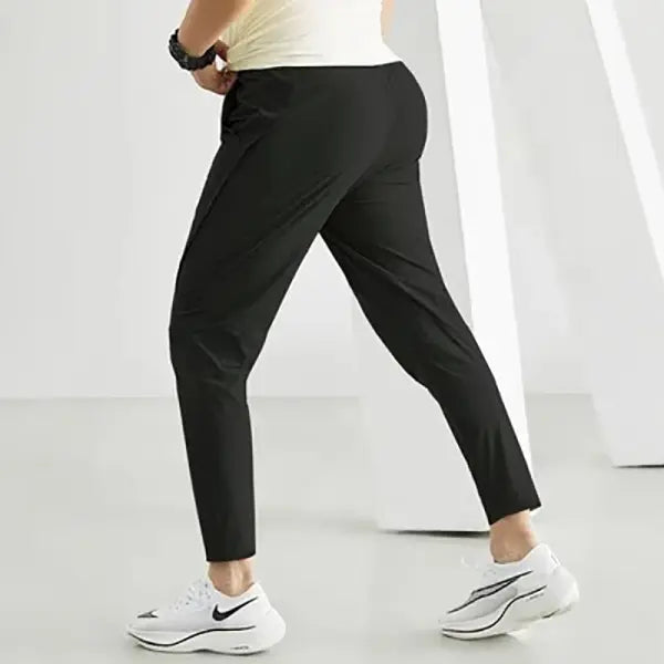 Men’s Quick-Dry Performance Joggers - Lightweight Breathable Training Pants for Running Gym & Fitness - black