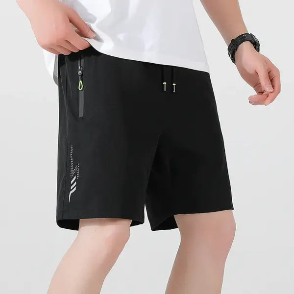 Men’s Short Pants Quick Dry Breathable Running Shorts - 4XL / black