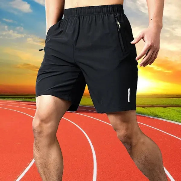 Men’s Short Pants Quick Dry Breathable Running Shorts - L / Black 001